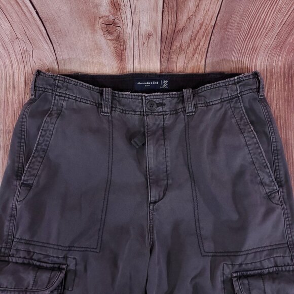 *READ* Abercrombie & Fitch Baggy Pants Mens Size 34X29(30) Cargo Utility Gray - Picture 3 of 15